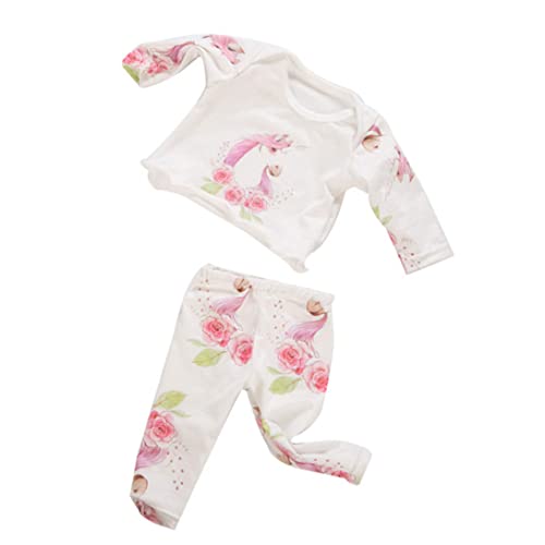 PSFDEWT Doll Pyjamas Anzug 18 Zoll Mädchen Puppe Alpaka Thema Pyjama Fashion Dolls Kleider Kleidung Mini Casual Outfit Kinder Spielzeug Spielzeug von PSFDEWT