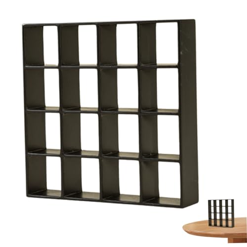 PSFDEWT Dollhouse Bücherregal Realistisches Holz 1:12 Miniatur Bücherregal 16 Gitter Mini Displayregal Wand Rack Stand Dollhouse Möbel für Zubehör Dekorationen Schwarz PSFDEWT Dollhouse Bücherregal Realistisches Holz 1:12 Miniatur Bücherregal 16 Gitter Mini Displayregal Wand Rack Stand Dollhouse Möbel für Zubehör Dekorationen Schwarz von PSFDEWT