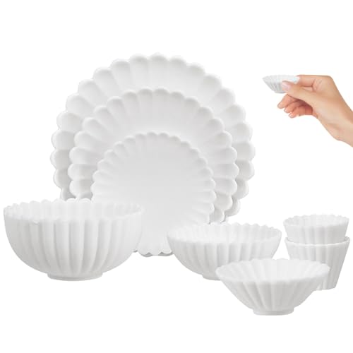 PSFDEWT Dollhouse -Tabelle für Dollhouse Accessoires 8pcs/Set Mini Teller Schüssel Tasse Set Miniatur Chrysanthemen Schüssel Teller für Doll House Küche Spielzeug Whiteminiaturen PSFDEWT Dollhouse -Tabelle für Dollhouse Accessoires 8pcs/Set Mini Teller Schüssel Tasse Set Miniatur Chrysanthemen Schüssel Teller für Doll House Küche Spielzeug Whiteminiaturen von PSFDEWT
