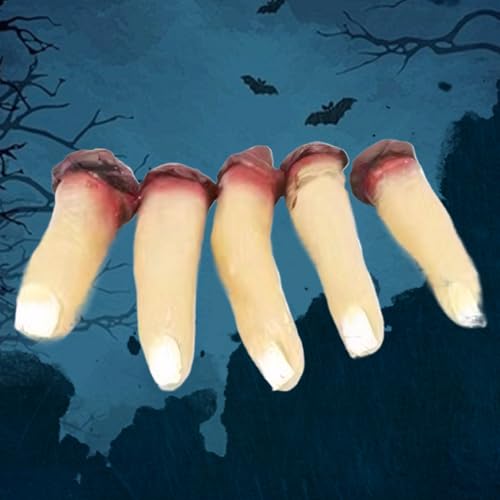 PSFDEWT Finger, 5pcs gebrochene Körperteile, Horror beängstigende blutige Leiche Request PSFDEWT Finger, 5pcs gebrochene Körperteile, Horror beängstigende blutige Leiche Request von PSFDEWT