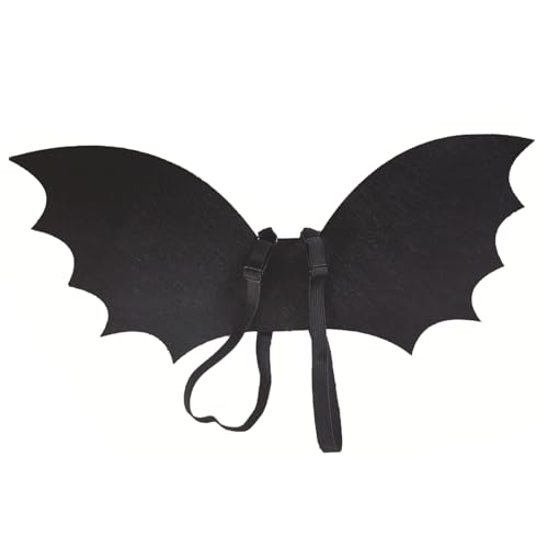 PSFDEWT Fledermausflügel für Kinder im Alter von 6 bis 15 Jahren schwarzer Flügel 26.4x12, 6 Kleinkind Fledermaus Kostüm mit verstellbarem Riemen Kostüm Kinder für Halloween Dress-up-Party Cosplay PSFDEWT Fledermausflügel für Kinder im Alter von 6 bis 15 Jahren schwarzer Flügel 26.4x12, 6 Kleinkind Fledermaus Kostüm mit verstellbarem Riemen Kostüm Kinder für Halloween Dress-up-Party Cosplay von PSFDEWT