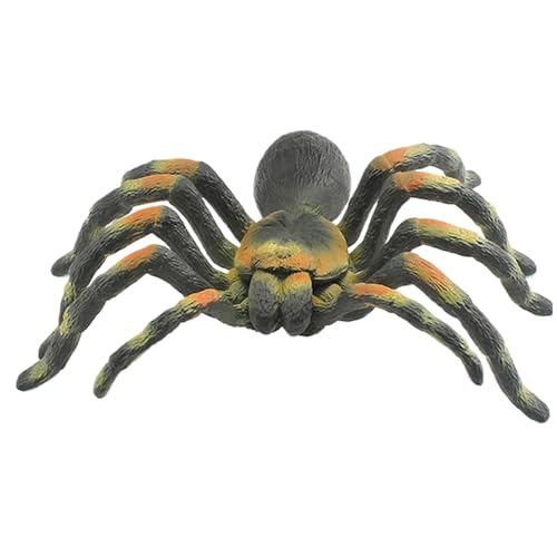 PSFDEWT Gefälschte Spinnen realistische knifflige Halloween -Woll- und Tig -Spinnen -Lifelike -Action -Modell Bildungslernen gefälschte Tarantula Spinnenspielzeug für Halloween -Streichprops von PSFDEWT
