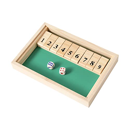 PSFDEWT Holz digitales Board Shut Box Classic Dice Game Double Flip Board Spielzeug Flip Block 2 Spieler Weihnachten unterhaltsam für Familienfreunde Holz digital PSFDEWT Holz digitales Board Shut Box Classic Dice Game Double Flip Board Spielzeug Flip Block 2 Spieler Weihnachten unterhaltsam für Familienfreunde Holz digital von PSFDEWT