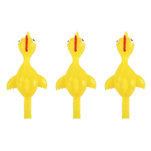 PSFDEWT Hühnchen -Katapult -Spielzeug dehnbar Fliegende Hühner Kinder schälen EIN Huhn für Kinder 3pcs Spielzeug von PSFDEWT