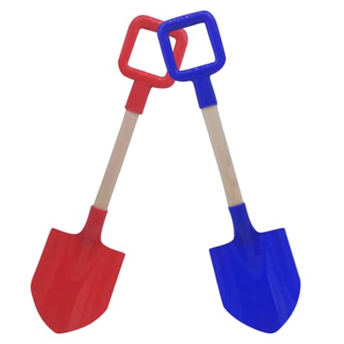 PSFDEWT Kid Sand Shovel Holzgriff Strand Sandschaufel Plastikgarten für Kid Beach Toy 2pcs 4x16inch Kinder von PSFDEWT