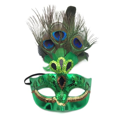 PSFDEWT Make -up -Maske Prom Mask Peacock Party Venezianische Maskerade für Frauengrün Pfauen PSFDEWT Make -up -Maske Prom Mask Peacock Party Venezianische Maskerade für Frauengrün Pfauen von PSFDEWT