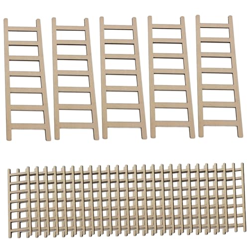 PSFDEWT Mini -Leiter 40pcs 2, 4 Zoll kleines Leiterdekor und 5 Stcs 5, 9 -Zoll -Kleinholz für DIY -Handwerk, Feengartenzubehör, Dollhouse Decorladder PSFDEWT Mini -Leiter 40pcs 2, 4 Zoll kleines Leiterdekor und 5 Stcs 5, 9 -Zoll -Kleinholz für DIY -Handwerk, Feengartenzubehör, Dollhouse Decorladder von PSFDEWT