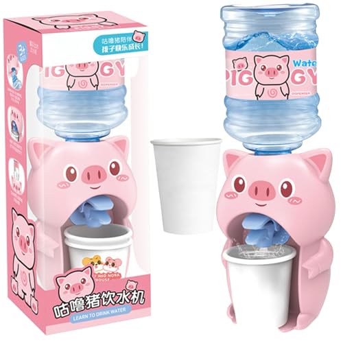 PSFDEWT Mini -Wasserspender für Kinder niedliche Cartoon Tier Mini -Getränkspender tun Spielspielzeug mit 2 Tassen tragbare abnehmbare Wasserbrunnen für Kinder Geschenk Schwein PSFDEWT Mini -Wasserspender für Kinder niedliche Cartoon Tier Mini -Getränkspender tun Spielspielzeug mit 2 Tassen tragbare abnehmbare Wasserbrunnen für Kinder Geschenk Schwein von PSFDEWT