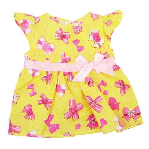 PSFDEWT Nettes Bogen einteiliges Kleid mit passendes Band für 18 Zoll Puppenkleidung und Accessoires Puppe PSFDEWT Nettes Bogen einteiliges Kleid mit passendes Band für 18 Zoll Puppenkleidung und Accessoires Puppe von PSFDEWT