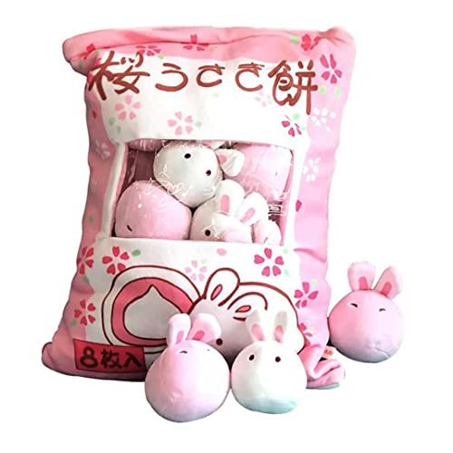 PSFDEWT Nettes Snack Kissen gefüllt Mini Bunny Puppen Pudding Plüschspielzeug Weichsofa Kissen für Home Dekoration Style11 PSFDEWT Nettes Snack Kissen gefüllt Mini Bunny Puppen Pudding Plüschspielzeug Weichsofa Kissen für Home Dekoration Style11 von PSFDEWT