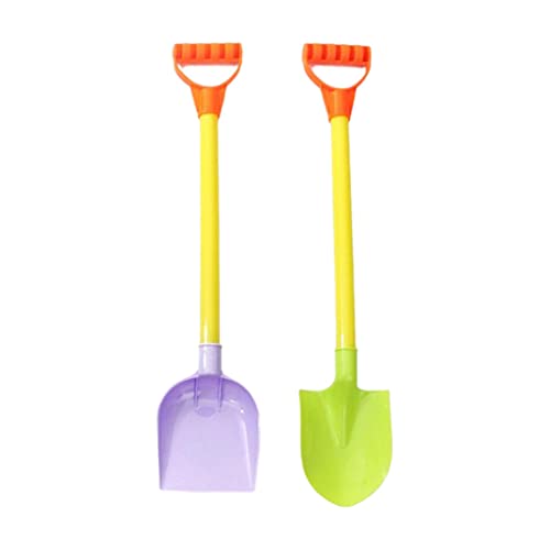 PSFDEWT Plastiks Sandschaufel Strand Langgatt Spaten Schneegartenwerkzeuge für Kinder 2pcs zufällige Farbe Kinder Schneeschaufel von PSFDEWT
