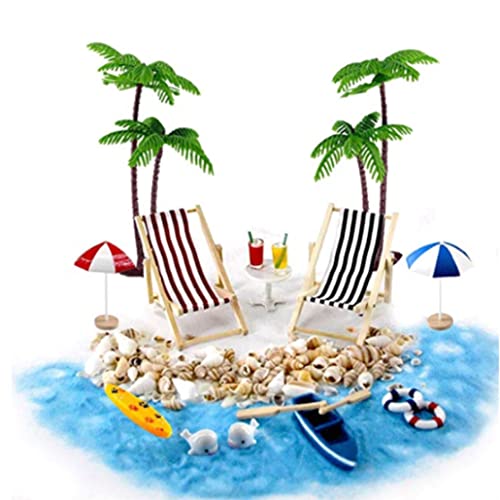 PSFDEWT Puppenhaus Accessoires 18pcs/Set Miniaturstrand Set Miniaturstrand Sommer -Mikrolandschaft für Weihnacht Dollhouse Decoration Doll House Accessoires PSFDEWT Puppenhaus Accessoires 18pcs/Set Miniaturstrand Set Miniaturstrand Sommer -Mikrolandschaft für Weihnacht Dollhouse Decoration Doll House Accessoires von PSFDEWT