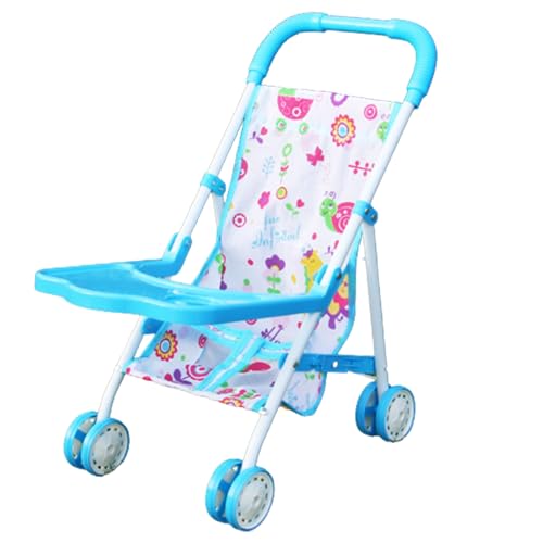 PSFDEWT Puppenwagen für 3+ Kinder Faltbare simulierte Spielzeugfahrzeugwagen große Kapazität Baby Kinderwagen Spielzeug mit Easy-Grip-Grip-Puppen-Pupping-Blau PSFDEWT Puppenwagen für 3+ Kinder Faltbare simulierte Spielzeugfahrzeugwagen große Kapazität Baby Kinderwagen Spielzeug mit Easy-Grip-Grip-Puppen-Pupping-Blau von PSFDEWT