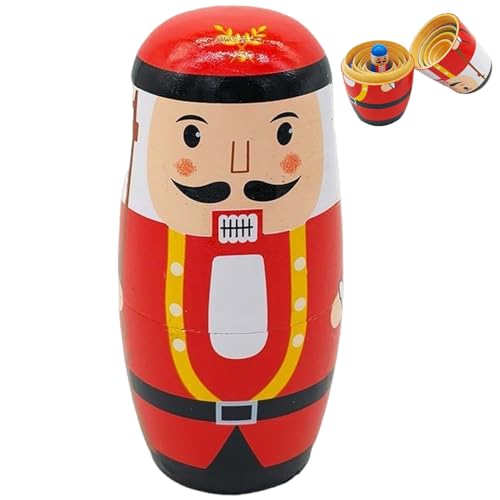 PSFDEWT Russische Nistpuppen Set, 5pcs/Set 5.5 niedliche Nussknacker -Nistpuppen, Holz für Kinder, traditionelle Matryoshka -Puppe, Nussknacker -Dekor -Geschenke für Party Weihnachten Home Russian NE PSFDEWT Russische Nistpuppen Set, 5pcs/Set 5.5 niedliche Nussknacker -Nistpuppen, Holz für Kinder, traditionelle Matryoshka -Puppe, Nussknacker -Dekor -Geschenke für Party Weihnachten Home Russian NE von PSFDEWT