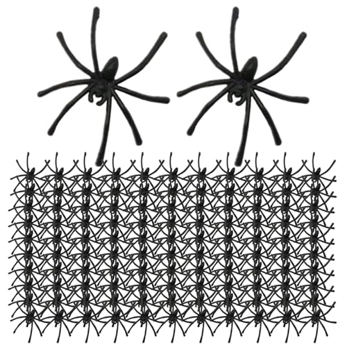 PSFDEWT Spider, 100pcs 1, 8x2 Zoll realistische Plastikspinnen für Halloween Home Party Dekorationen Halloween Spider PSFDEWT Spider, 100pcs 1, 8x2 Zoll realistische Plastikspinnen für Halloween Home Party Dekorationen Halloween Spider von PSFDEWT