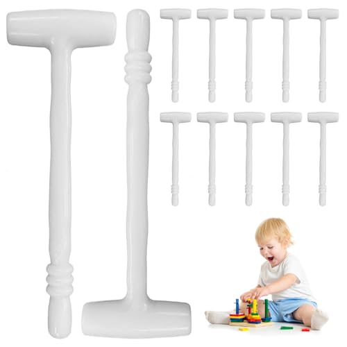PSFDEWT Toy Hammer 12pcs 5 x1, 7 Zoll weißes Kunststoff -Kleinkind Hammer Spielzeug kleine Blöcke Versammlung für Mädchen Jungen Kinderblöcke Toytoy PSFDEWT Toy Hammer 12pcs 5 x1, 7 Zoll weißes Kunststoff -Kleinkind Hammer Spielzeug kleine Blöcke Versammlung für Mädchen Jungen Kinderblöcke Toytoy von PSFDEWT