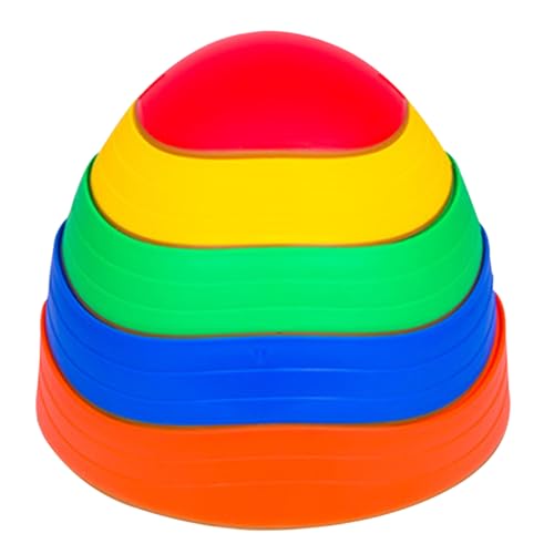 PSFDEWT Trittsteine ​​für Kinder 1 Set Nicht-Rutsch-Trittsteine ​​ausbalancieren Sie farbenfrohe interaktive Entwicklungs-Vorschul-Spielzeug-sensorische Spielzeuge für 3+ für Kinder von PSFDEWT