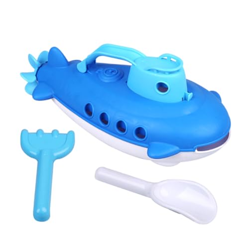 PSFDEWT U -Boot -Wasserfahrzeuge mit drehendem Heck Propeller Sommerbad Spielzeug Beach Kesselboot im Freien Wassersprühwerkzeug lustige Gadgets Neuheit Interessantes Spielzeug für Kinder 1Set Blau von PSFDEWT