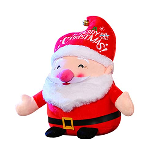 PSFDEWT Weihnachten Santa Plüschspielzeug süßer Weihnachtsmann Puppe 11, 81 Zoll von PSFDEWT
