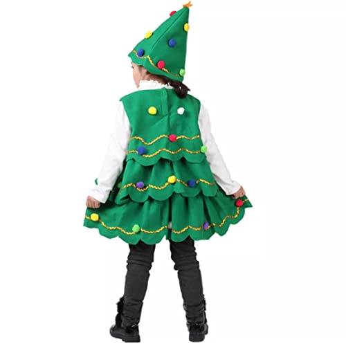 PSFDEWT Weihnachtsbaumkostüm Grüne Weihnachtsbaumhut Outfits Kostümkleid für 47, 24 Zoll hohe Kinderbühnenaufführung 120 cm PSFDEWT Weihnachtsbaumkostüm Grüne Weihnachtsbaumhut Outfits Kostümkleid für 47, 24 Zoll hohe Kinderbühnenaufführung 120 cm von PSFDEWT