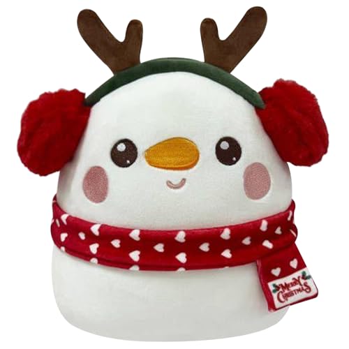 PSFDEWT Weihnachtspuppe, niedliche Weihnachts -Stofftiere, 10 Zoll dekoratives Plüschspielzeug, Figurenpuppe für Home Office Tisch Weihnachtsfeier Geschenke, Schneemann gestopft eine von PSFDEWT