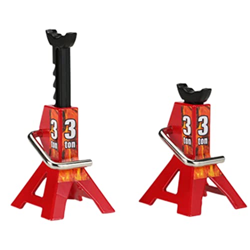 RC -Autoständer einstellbare Höhe Mini -Simulationsständer Model Auto Reparaturrahmen 1Pair 3 Tonnen RC von PSFDEWT