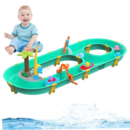 Wassertische für Kinder 3+, Safe Plastiktisch -Strandspielzeug, abnehmbare DIY -sensorische Tischspielzeug, Bildungssuche für Jungen für Jungen Mädchen Rasen Hinterhof im Freien Strandspielzeug im Fr Wassertische für Kinder 3+, Safe Plastiktisch -Strandspielzeug, abnehmbare DIY -sensorische Tischspielzeug, Bildungssuche für Jungen für Jungen Mädchen Rasen Hinterhof im Freien Strandspielzeug im Fr von PSFDEWT
