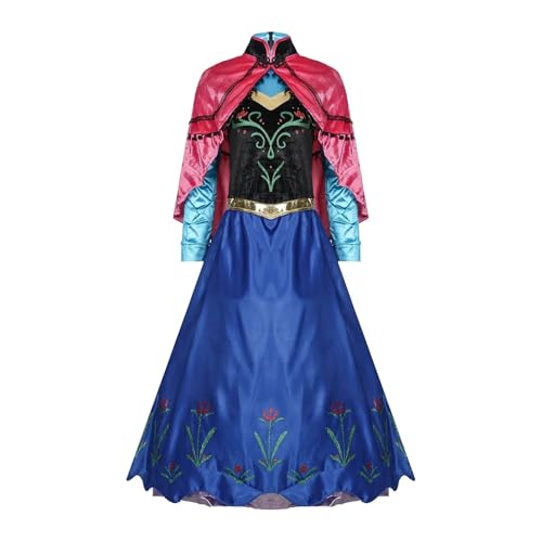 PSNKLMM Erwachsene Frauen Prinzessin Kostüm Halloween Eiskönigin König Uniform(M) von PSNKLMM