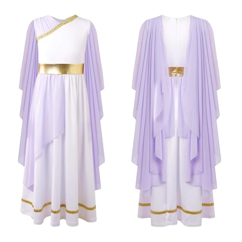 PSNKLMM Halloween Party Prinzessin Schal Tüll Kleider(Purple) von PSNKLMM