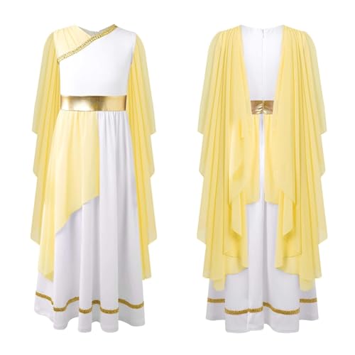 PSNKLMM Halloween Party Prinzessin Schal Tüll Kleider(Yellow) von PSNKLMM