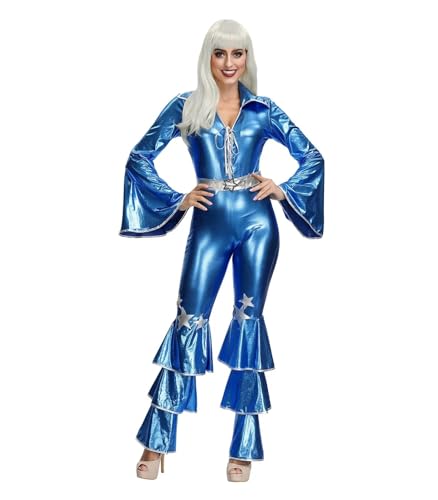 PSNKLMM Kostüm for Frau Vintage Disco Bühnenshow Tanzen Overall Sängerin Frauen Hippies Karneval(M) von PSNKLMM