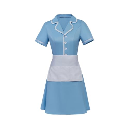 PSNKLMM Musical Waitress To Feature Kostüm Blaues Dienstmädchenkleid Erwachsene Frauen Broadway Kleid(S) von PSNKLMM