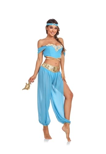 PSNKLMM Prinzessin Halloween Musical-Theater Bühnenset for Erwachsene und Frauen(XL) von PSNKLMM