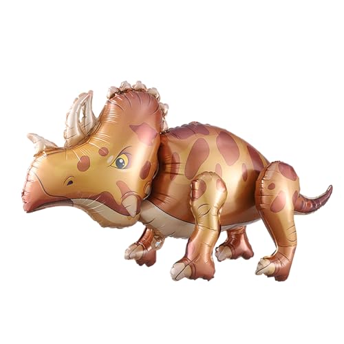 3D Dinosaurier Luftballons für Party Dekorationen, Kinder Dinosaurier Party Luftballons Aluminium folien Folien Dinosaurier Luftballons für Happy Birthday Tier Themen Party Triceratops Braun 3D Dinosaurier Luftballons für Party Dekorationen, Kinder Dinosaurier Party Luftballons Aluminium folien Folien Dinosaurier Luftballons für Happy Birthday Tier Themen Party Triceratops Braun von PT Haahoos