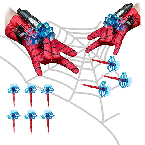 PTBWS Spider Launcher Handschuhe, 2 Set Spider Hero Handschuhe,Held Launcher,Handgelenk Spielzeug Set,Launcher Spielzeug,Spiderman Handschuhe, für Spider-Man Cosplay Lustiges Lernspielzeug von PTBWS