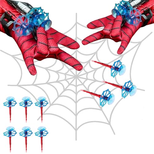 PTBWS Spider Launcher Handschuhe, 2 Set Spider Hero Handschuhe,Held Launcher,Handgelenk Spielzeug Set,Launcher Spielzeug,Spiderman Handschuhe, für Spider-Man Cosplay Lustiges Lernspielzeug von PTBWS