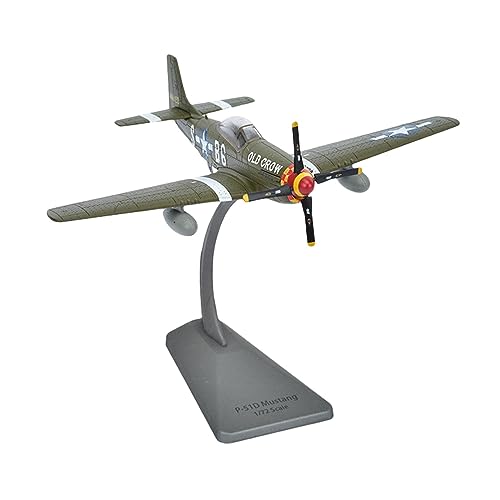 SAFWEL Flugzeug Spielzeug Legierung 1/72 P51B Fighter Diecast Modell Kinder Erwachsene Spielzeug Sammlerstücke Mit Display Stand Für Schlafzimmer Bar Café von PTHEN