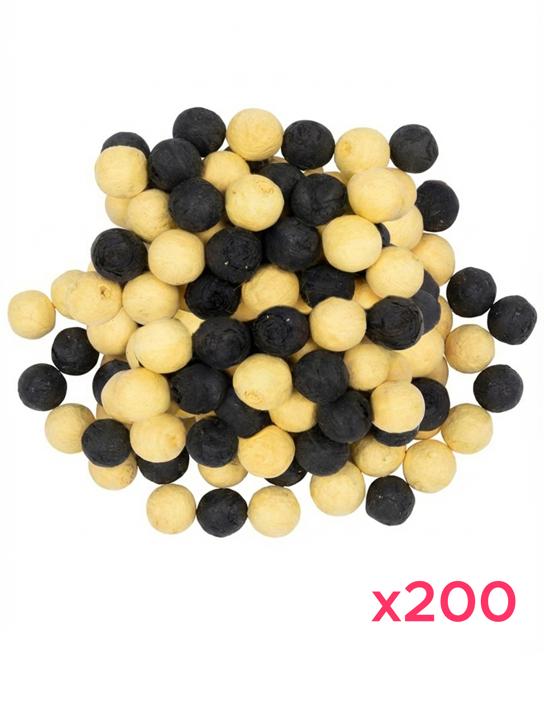 200 Papierkügelchen Schwarz Gold 200 Papierkügelchen Schwarz Gold von PTIT CLOWN
