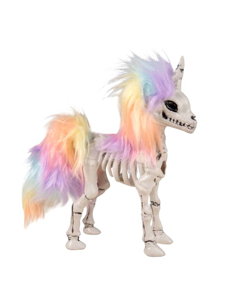 Albtraum Einhorn Skelett mit Regenbogen Mähne von PTIT CLOWN