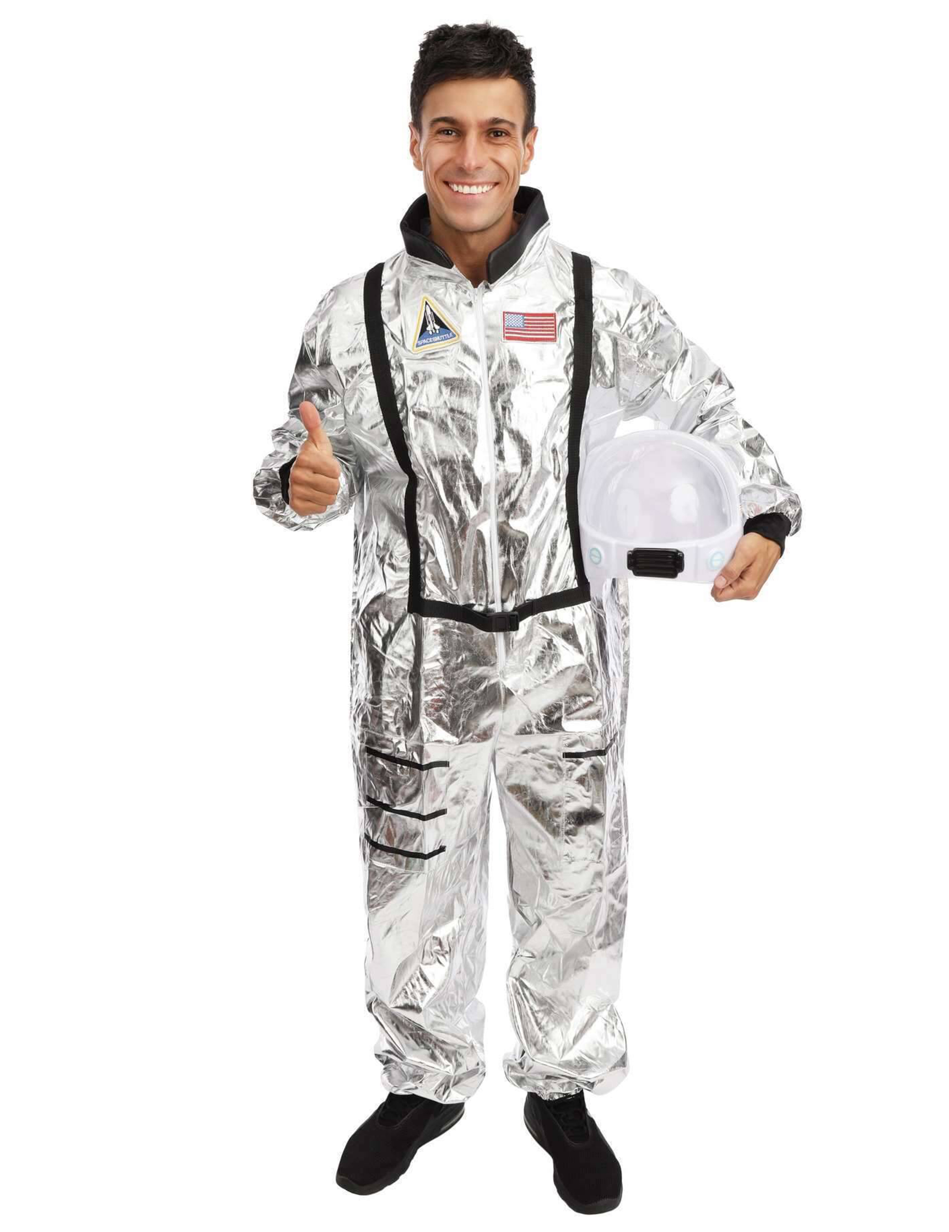 Astronaut Kostüm Herren silber von PTIT CLOWN