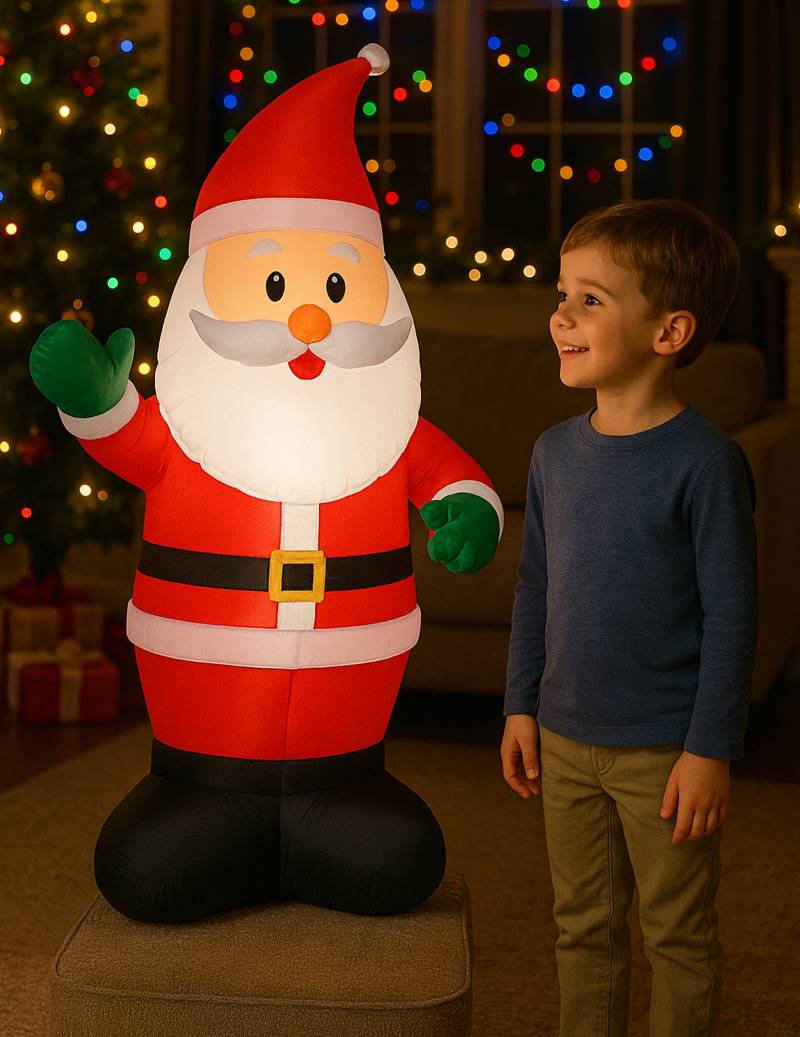 Aufblasbarer Weihnachtsmann Beleuchtet 120 cm von PTIT CLOWN