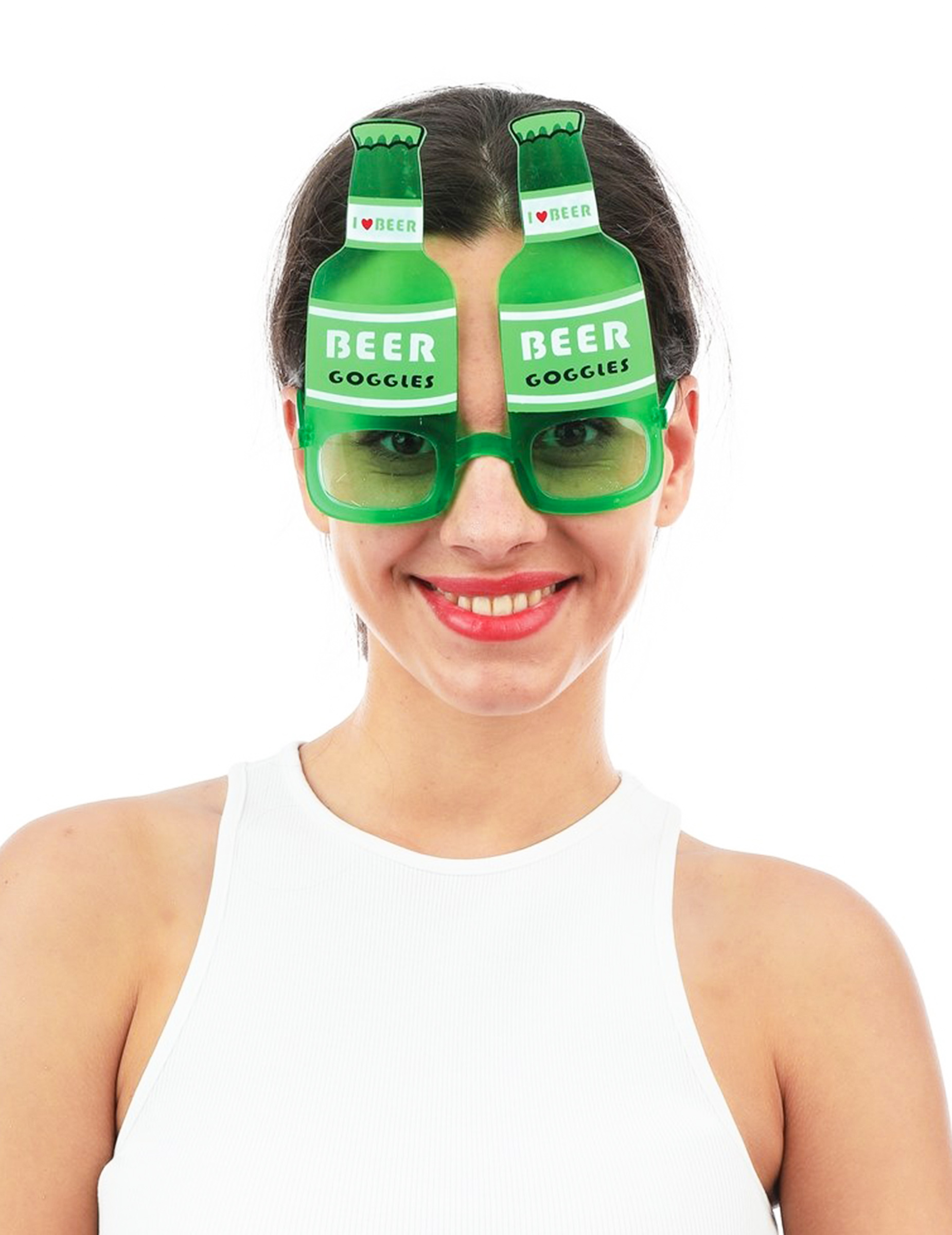 Bierflaschen-Brille kostümaccessoire grün Bierflaschen-Brille kostümaccessoire grün von PTIT CLOWN