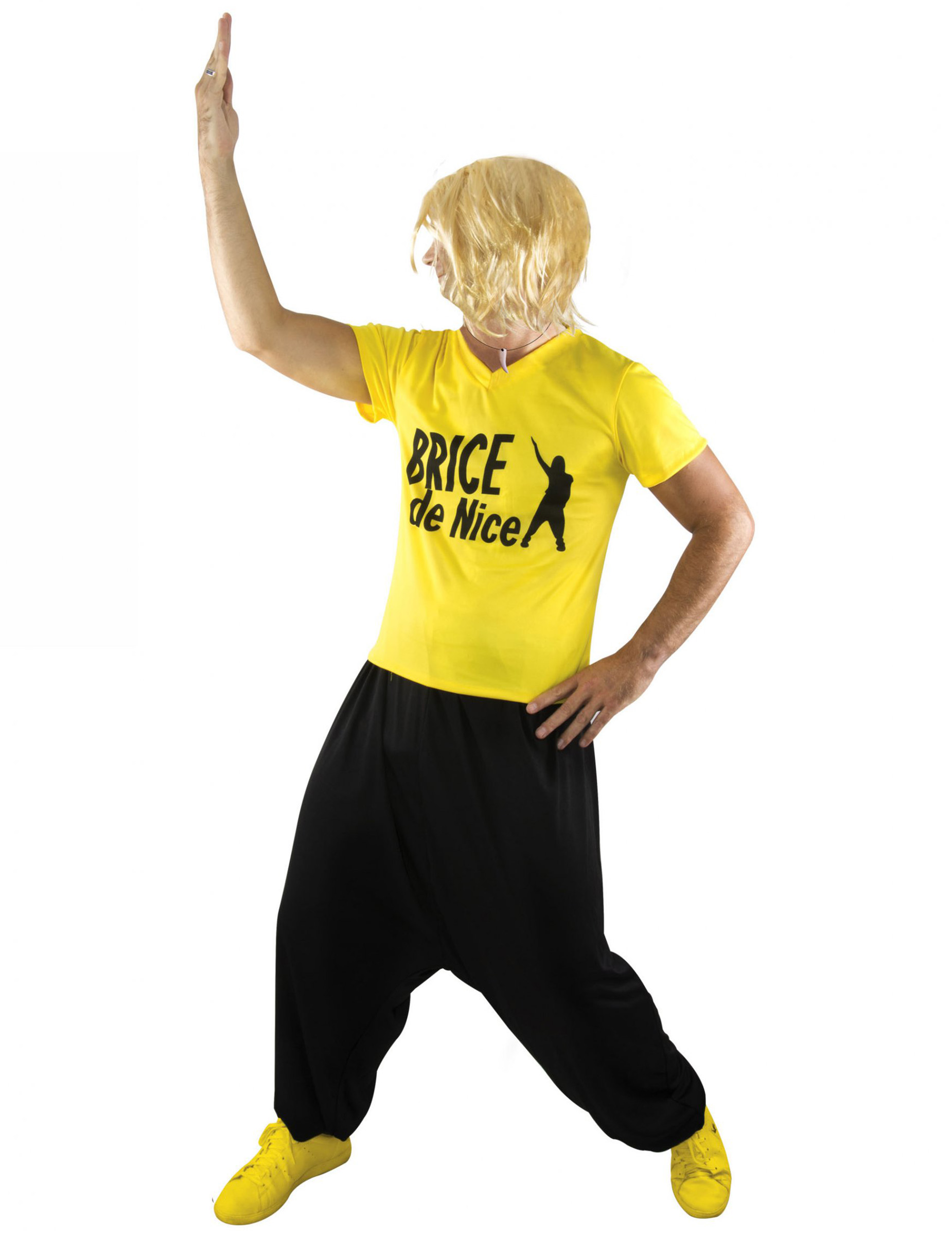Brice de Nice Teenager-Kostüm Surfer gelb-schwarz von PTIT CLOWN