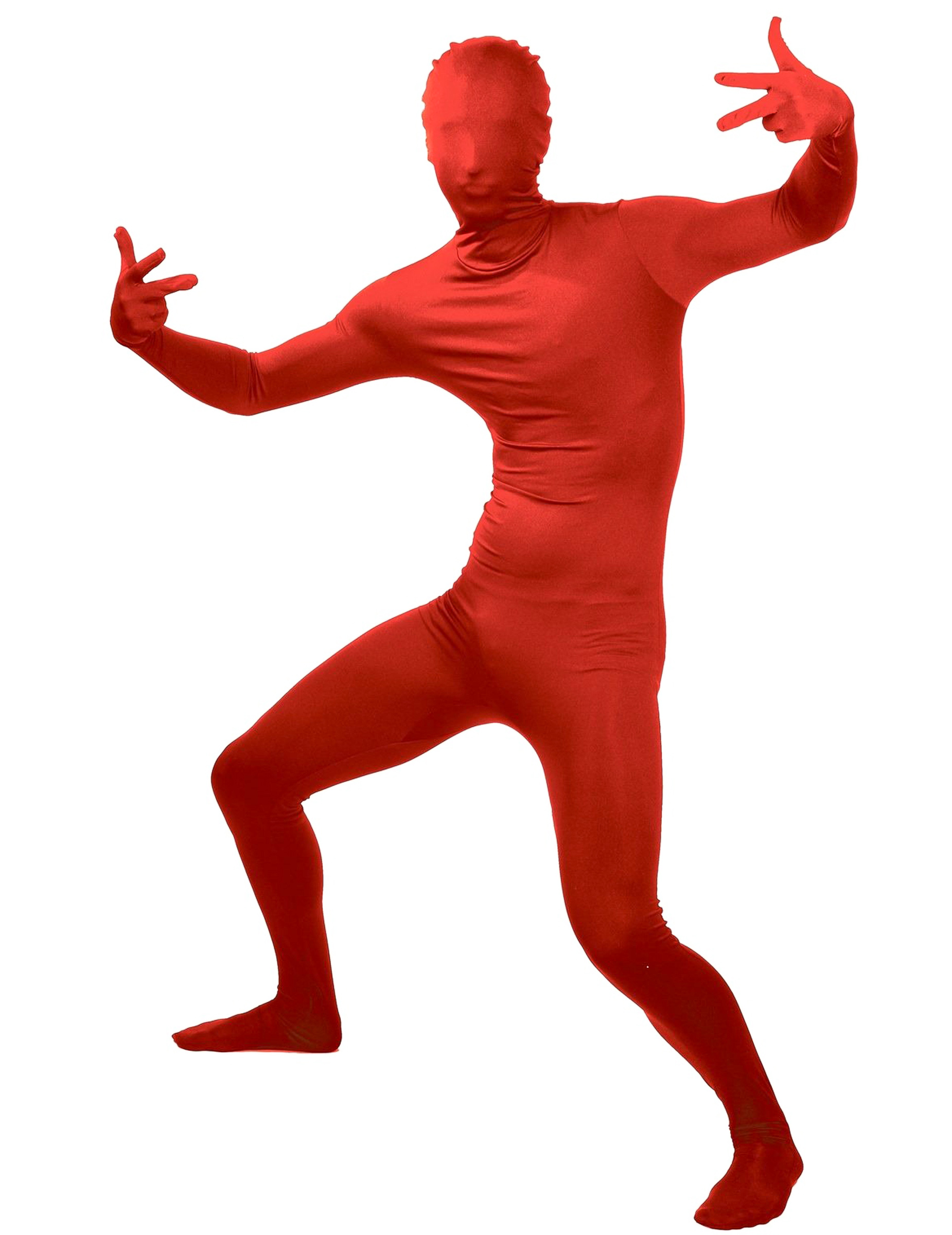 Hautenges Kostüm Einfarbiger Ganzkörperanzug rot Hautenges Kostüm Einfarbiger Ganzkörperanzug rot von PTIT CLOWN