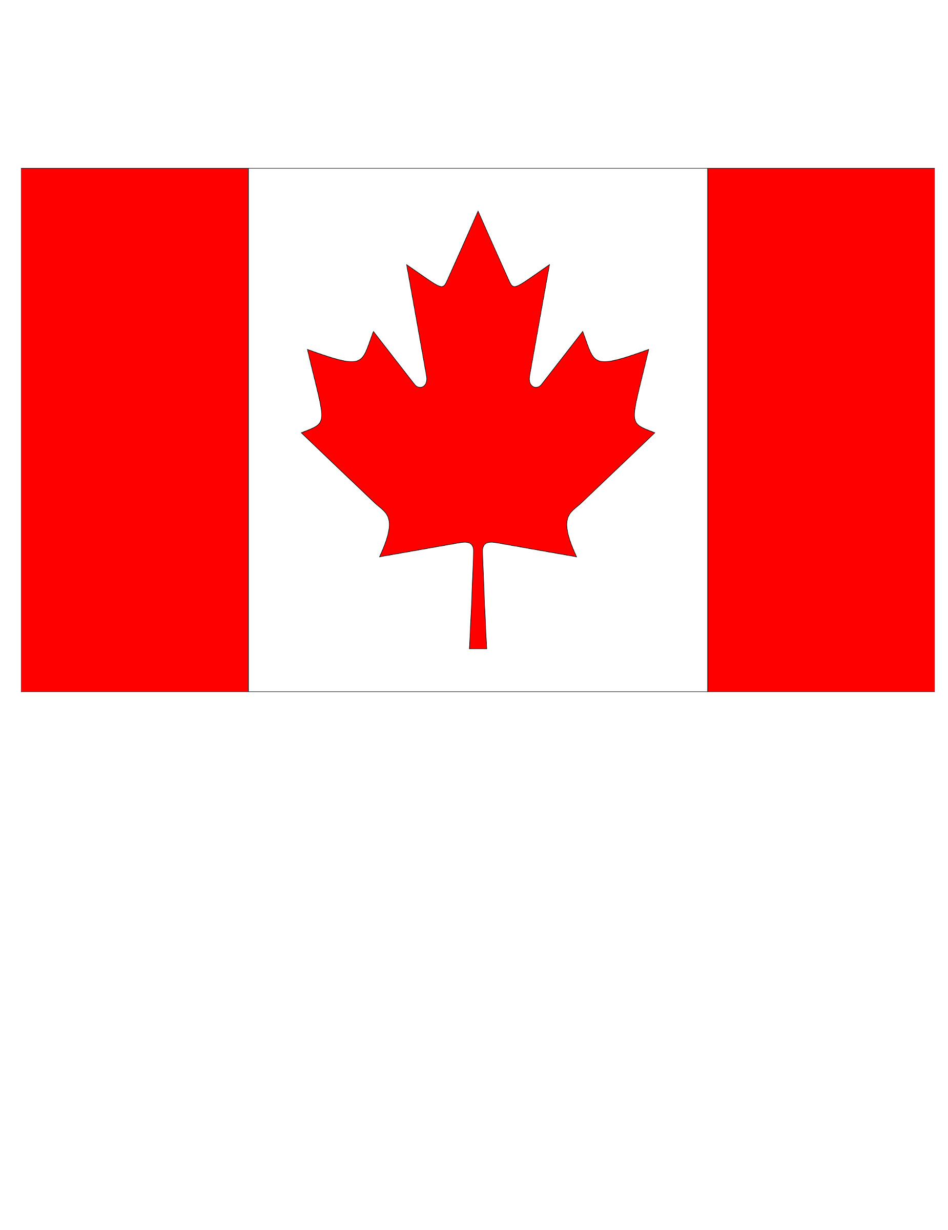 Kanadische Nationalflagge rot-weiss 150 x 90 cm von PTIT CLOWN