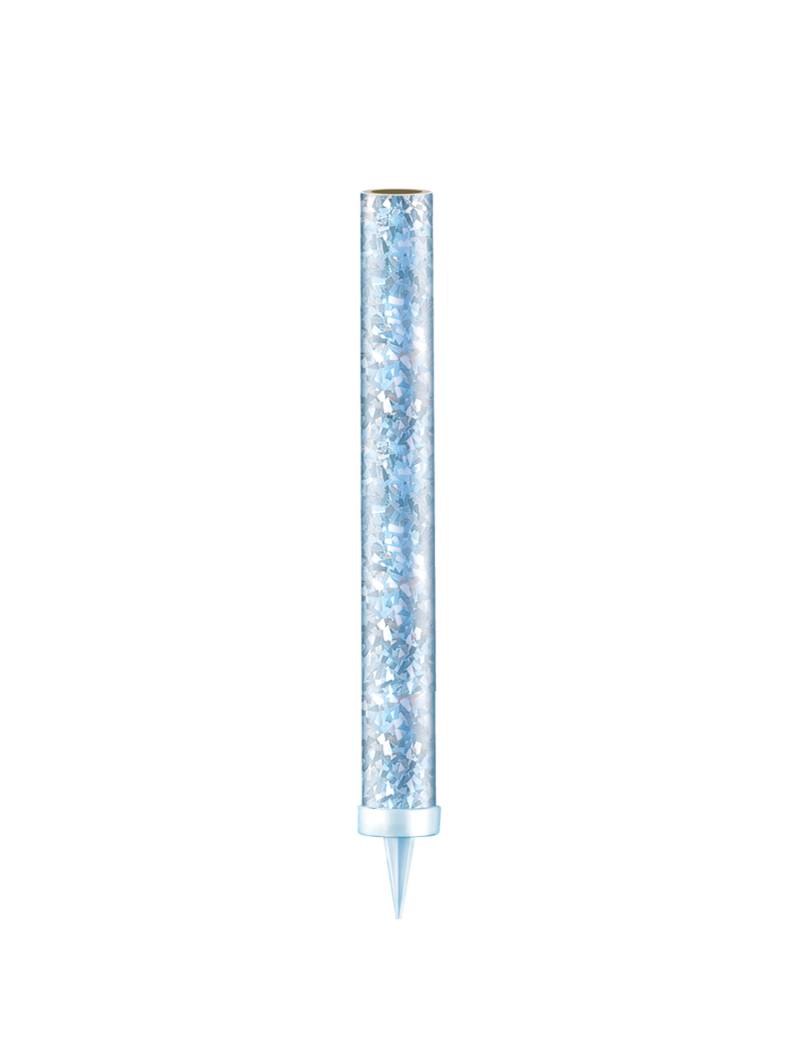 Kuchendeko Wunderkerzen 3 Stück blau-silberfarben 9,5 cm von PTIT CLOWN