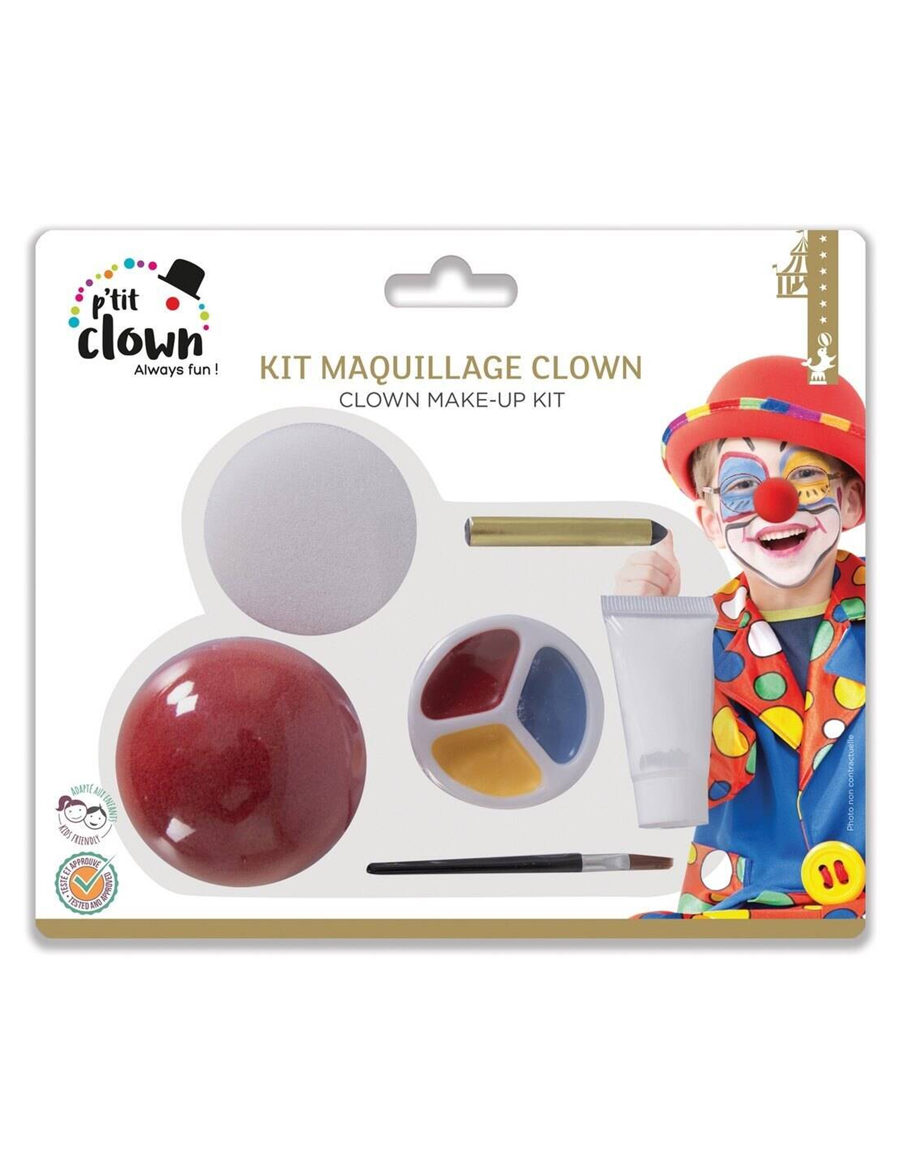 Make-up-Set mit Falscher Clownsnase für Kinder Make-up-Set mit Falscher Clownsnase für Kinder von PTIT CLOWN