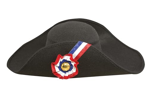 P 'Tit Clown 92571 – Napoleon Faux Wolle Hat Erwachsene – One Size – schwarz von PTIT CLOWN