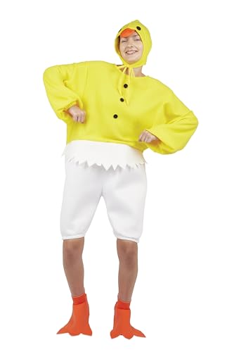 P'tit Clown 89830 Kostüm Erwachsene Küken – Einheitsgröße – Gelb von P'tit Clown