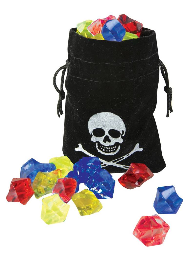 Piraten-Geldbeutel Kostüm-Accessoire bunt von PTIT CLOWN